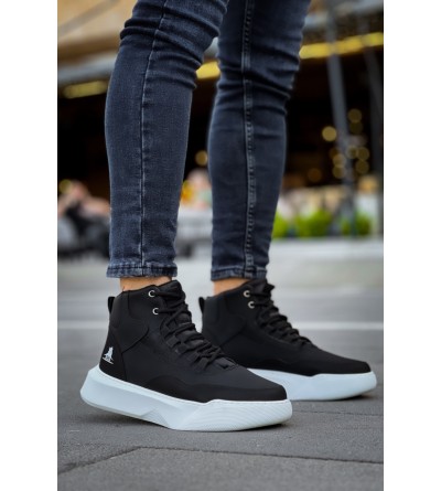 BA0318 Bağcıklı Erkek Yüksek Taban Beyaz Taban Spor Bot BA0318 Bağcıklı Erkek Yüksek Taban Beyaz Taban Spor Bot