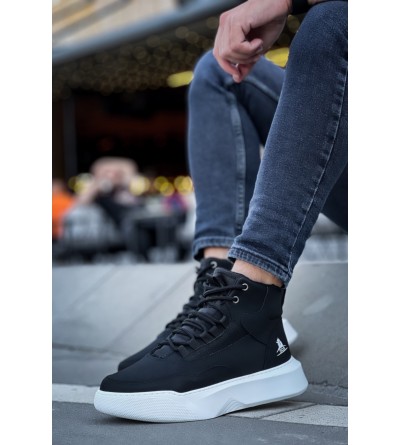 BA0318 Bağcıklı Erkek Yüksek Taban Beyaz Taban Spor Bot BA0318 Bağcıklı Erkek Yüksek Taban Beyaz Taban Spor Bot