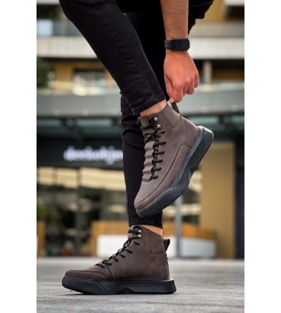 BA0321 Gizli Bağcıklı Erkek Yüksek Taban Kahverengi Spor Bot BA0321 Gizli Bağcıklı Erkek Yüksek Taban Kahverengi Spor Bot