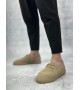 BA0358 BOA Doğal Deri Tozu Bağcıklı Kauçuk El Yapımı Espadril Taban Bej Renk Erkek Ayakkabı BA0358 BOA Doğal Deri Tozu Bağcıklı Kauçuk El Yapımı Espadril Taban Bej Renk Erkek Ayakkabı