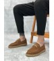 BA0358 BOA Doğal Deri Tozu Bağcıklı Kauçuk El Yapımı Espadril Taban Taba Renk Erkek Ayakkabı BA0358 BOA Doğal Deri Tozu Bağcıklı Kauçuk El Yapımı Espadril Taban Taba Renk Erkek Ayakkabı