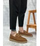 BA0358 BOA Doğal Deri Tozu Bağcıklı Kauçuk El Yapımı Espadril Taban Taba Renk Erkek Ayakkabı BA0358 BOA Doğal Deri Tozu Bağcıklı Kauçuk El Yapımı Espadril Taban Taba Renk Erkek Ayakkabı