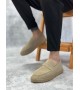 BA0359 BOA Doğal Deri Tozu Bağcıksız Kauçuk El Yapımı Espadril Taban Krem Renk Erkek Ayakkabı BA0359 BOA Doğal Deri Tozu Bağcıksız Kauçuk El Yapımı Espadril Taban Krem Renk Erkek Ayakkabı