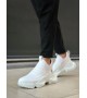 BA0401 Bağcıksız Rahat Kalın Taban Beyaz Erkek Spor Yarım Bilek Bot BA0401 Bağcıksız Rahat Kalın Taban Beyaz Erkek Spor Yarım Bilek Bot