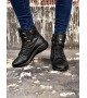 BA0600 Bağcıklı Siyah,ST Boksör Unisex Spor Postal Bot