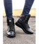BA0600 Bağcıklı Siyah,ST Boksör Unisex Spor Postal Bot